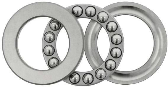 NSK Axial-Rillenkugellager 51103, 17x30x9 mm, einseitig wirkend, Stahlblechkäfig