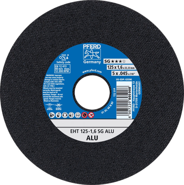PFERD TOOLS Trennscheibe SG ALU Ø125 mm für Aluminium und NE-Metalle