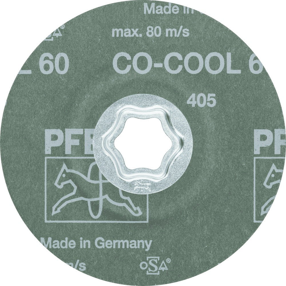 PFERD TOOLS COMBICLICK Fiberscheibe CO-COOL Ø115 mm K36 INOX/Alu Keramikkorn – 25 Stück