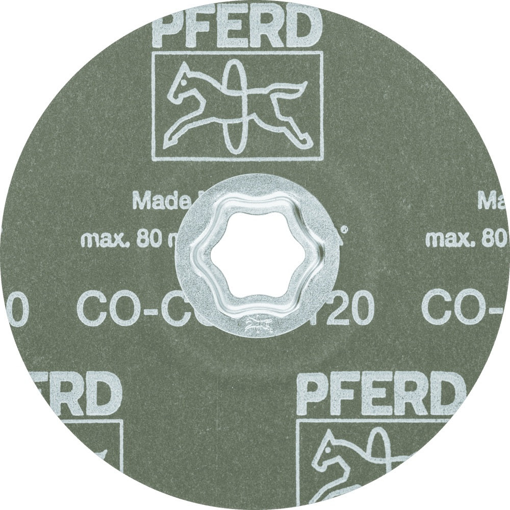 PFERD TOOLS COMBICLICK Fiberscheibe CO-COOL Ø115 mm K36 INOX/Alu Keramikkorn – 25 Stück