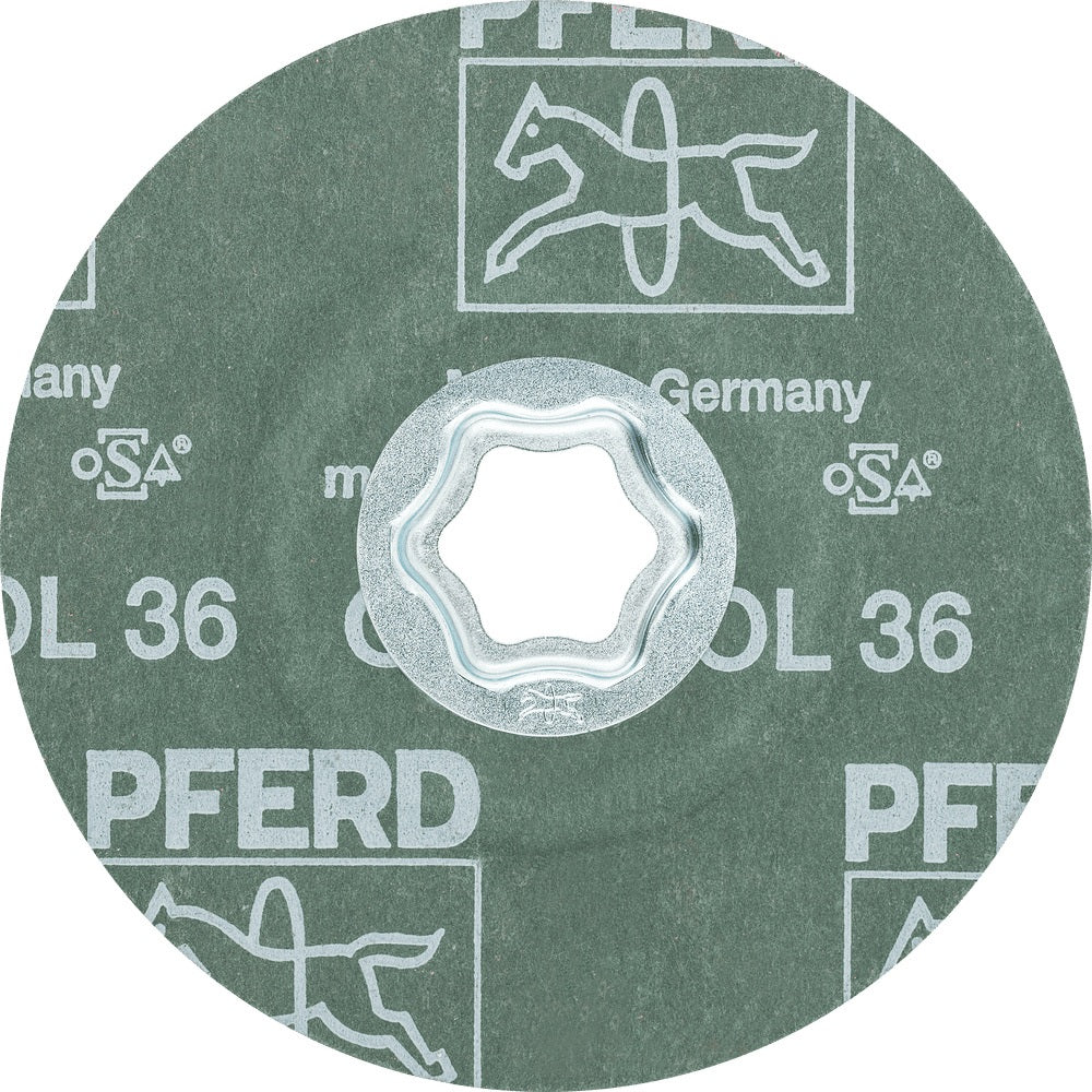 PFERD TOOLS COMBICLICK Fiberscheibe CO-COOL Ø115 mm K36 INOX/Alu Keramikkorn – 25 Stück