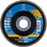 PFERD POLIFAN Z PSF STEELOX Fächerscheibe Ø115 mm Körnung 40