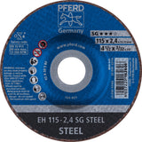 PFERD Trennscheibe SG STEEL D115 x 1 mm gerade, Bohrung 22,23 mm