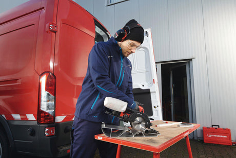 ROTHENBERGER Akku-Kombirohrsäge PIPECUT mini 18V 4Ah 0-110mm mit Schiene 4150 min-¹