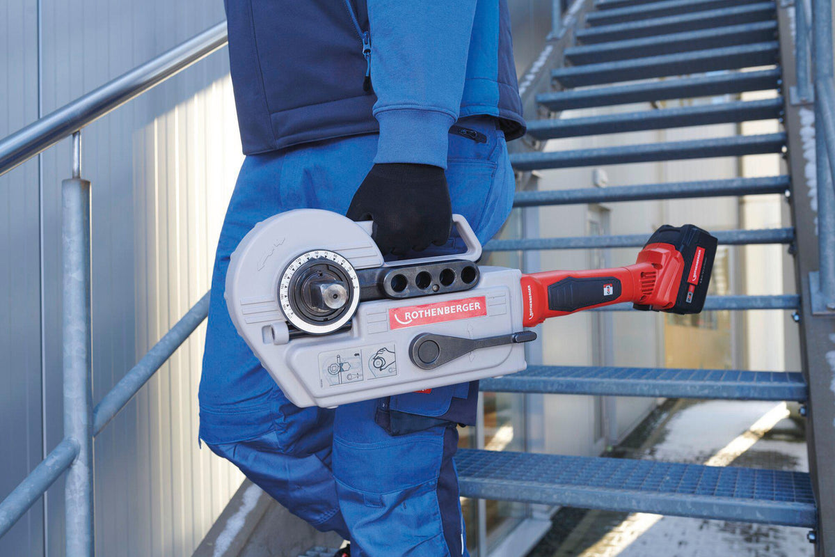 ROTHENBERGER Akku-Rohrbiegegeräteset ROBEND® 4000 E 12-28 mm Typ CAS