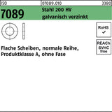 BUFAB Unterlegscheiben ISO 7089 Stahl 200 HV galvanisch verzinkt 5 mm – 1000 Stück