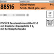 FISCHER Fensterrahmendübel F-S 10 x 140 mm mit Senkkopfschraube