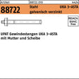 UPAT Ankerstange R 88722 ASTA M8x110 Stahl galv. verzinkt 10 Stück