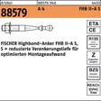 FISCHER Highbond-Anker FHB II-A S M10x60/10 A4 – 10 Stück