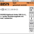 FISCHER Highbond-Anker FHB II-A L M12 x 100/10, Stahl galvanisch verzinkt