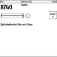 F. REYHER Zylinderkerbstift ISO 8740 mit Fasen 1,5 x 6 mm Stahl