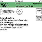 F. REYHER Bohrschraube DIN 7504 Form P-H 2,9x13 mm Stahl galvanisch verzinkt 1000 Stück