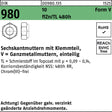 F. REYHER Sechskantmutter DIN 980 Klemmteil VM 8 10 flZnnc 480h-L 500 Stück