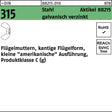 Flügelmutter M3 Stahl verzinkt DIN 315 von REYHER – 500 Stück