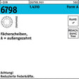 F. REYHER Fächerscheiben DIN 6798 Form A außengezahnt A 13 1.4310 – 100 Stück