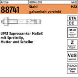 UPAT Expressanker MAX R 88741, Stahl galvanisch verzinkt, M8