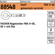 FISCHER Nagelanker FNA II 6x25 OE mit Öse, Stahl galvanisch verzinkt