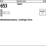 Rändelschraube DIN 653 niedrige Form M3x6 Stahl 50 Stück von F. REYHER