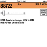 UPAT Ankerstange R 88722 ASTA M8x110 Stahl galv. verzinkt 10 Stück
