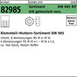 F. REYHER Sicherungsmuttersortiment DIN 985, 540-teilig, Stahl galvanisch verzinkt