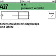 F. REYHER Schaftschraube DIN 427 M10x20 mit Kegelkuppe und Schlitz, galvanisch verzinkt