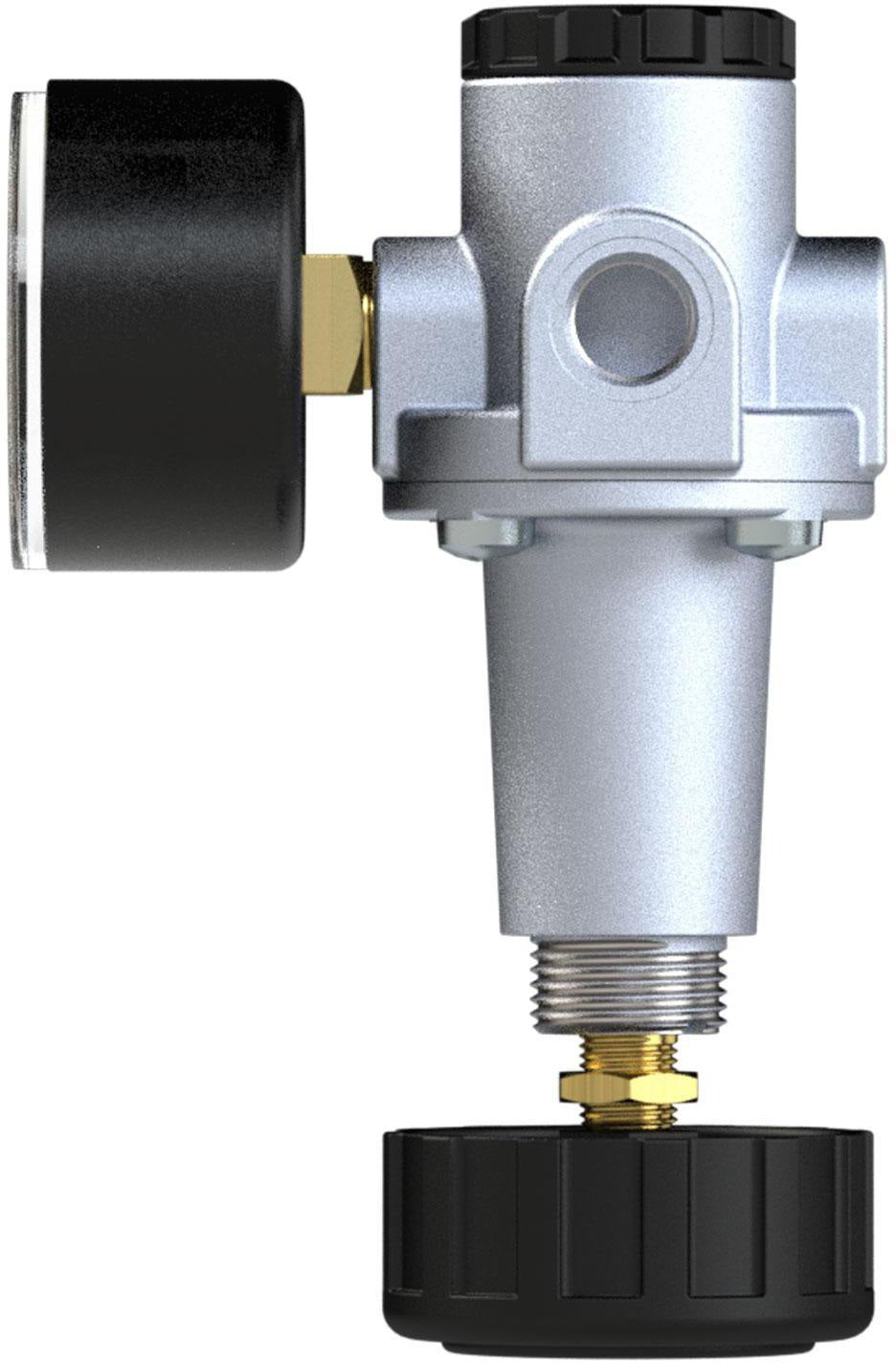 RIEGLER Druckregler Standard G 3/8 Zoll 0,5-10 bar 1000 l/min mit Manometer