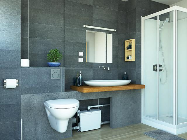 SFA SANIPACK PRO UP Fäkalienhebeanlage für Hänge-WC, Waschbecken, Dusche & Bidet – leise & kompakt