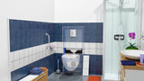 SFA SANIWALL Pro UP Hebeanlage mit Glasverkleidung – WC-Fördersystem zur Bodenfixierung