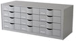 PAPERFLOW Sortierstation 85,7x32,9x34,2cm 12 Fächer grau inkl. Etiketten