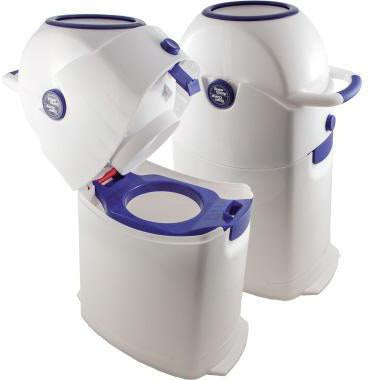 Diaper Champ Regular Windeleimer silber – geruchsdicht für ca. 30 Windeln