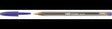 BIC Kugelschreiber Cristal Large 880656 0,6 mm blau – Dokumentenecht, transparenter Schaft