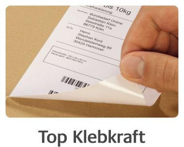 Avery Zweckform Adressetiketten TD8050-25, 102 x 152 mm, weiß, 475 Etiketten/Rolle, 2 Rollen/Packung