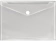 VELOFLEX Dokumentenhülle Crystal DIN A4 – transparent, 0,20 mm Polypropylen, Klettverschluss