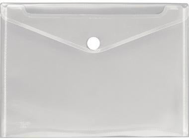 VELOFLEX Dokumentenhülle Crystal DIN A4 – transparent, 0,20 mm Polypropylen, Klettverschluss