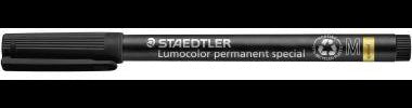 STAEDTLER Lumocolor 319 M-9 Permanentmarker – 1 mm, schwarz, wasserfest, Made in Germany