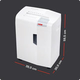 HSM Aktenvernichter shredstar X12pro – Partikelschnitt P-5, 12 Blatt, 26 l, für kleines Büro