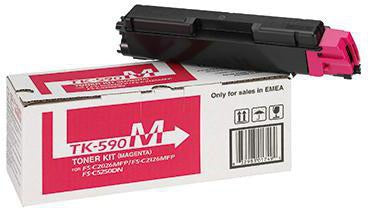 KYOCERA Toner TK-590M magenta Original – ca. 5.000 Seiten für Laserdrucker & Kopierer