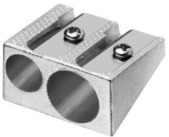 Soennecken Doppelspitzer Metall silber für 7,8 und 11 mm Bleistifte