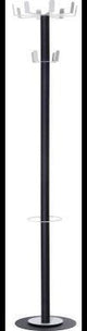 easyCloth Garderobenständer Modell D – 12 Haken, Schirmhalter, anthrazit