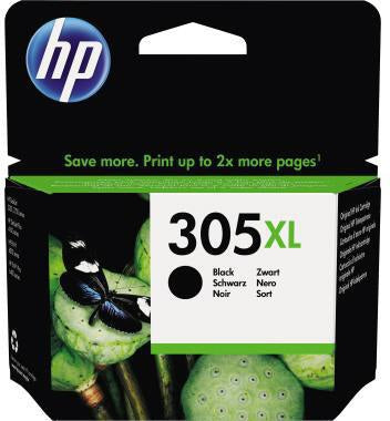 HP Tintenpatrone 305XL Schwarz Original – ca. 240 Seiten, 4 ml