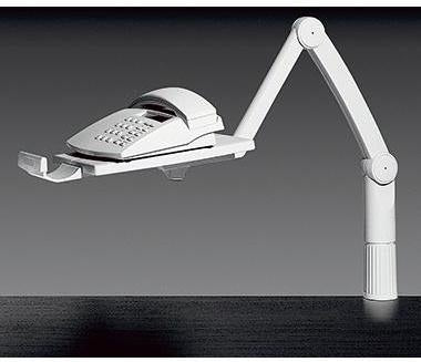 HANSA-TECHNIK Telefonschwenkarm TSA 5020 – 360° schwenkbar, 3 kg Traglast, lichtgrau