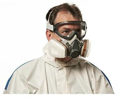 3M Halbmaske 6002C A2P2 Mehrweg inkl. Wechselfilter – Leichter Maskenkörper mit Doppelfiltersystem