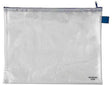 VELOFLEX Reißverschlusstasche DIN A4 PVC transparent 335x255 mm gewebeverstärkt