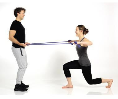 TOGU Theragym Fitnessband stark blau 120 cm – Latex Gymnastikband für funktionelles Training