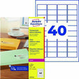 AVERY ZWECKFORM Adressetikett L4770-25 transparent 1000 Stück Polyester QuickPEEL