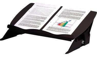Fellowes Konzepthalter Easy Glide 8210001 – Ergonomischer DIN A3 Dokumentenhalter mit Neigungsverstellung, Schwarz/Grau