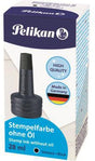 Pelikan Stempelfarbe 4K für Gummistempel & Polymerstempel, 28 ml, schwarz, ohne Öl