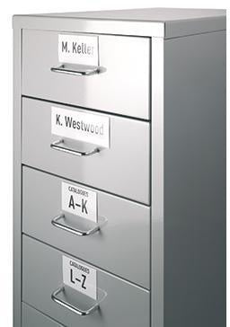 DURABLE Schilderrahmen Labelfix® 20 x 3 cm PVC transparent 5 St./Pack. selbstklebend