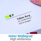 HERMA Universaletikett PREMIUM 105 x 42,3 mm weiß 1.400 Stück für A4-Drucker