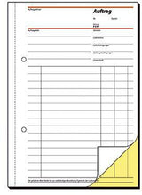 SIGEL Auftragsformular SD001 DIN A5 selbstdurchschreibend 2x40 Blatt mit Fälzelbindung